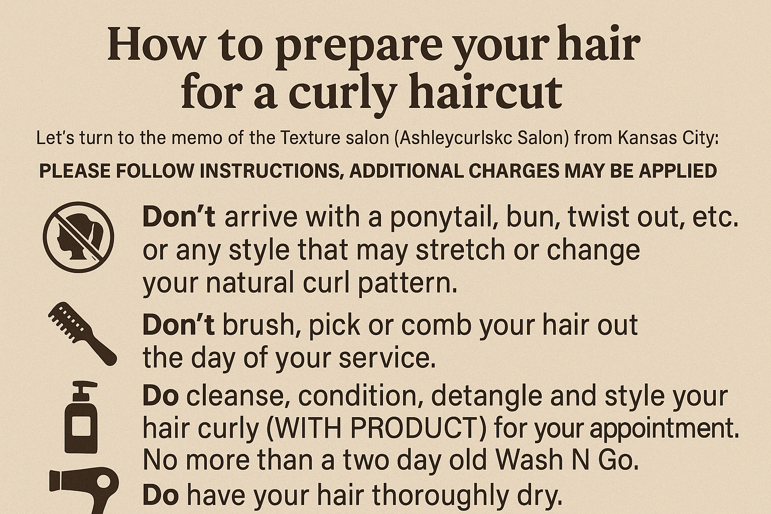 How to prepare your hair for a curly haircut?